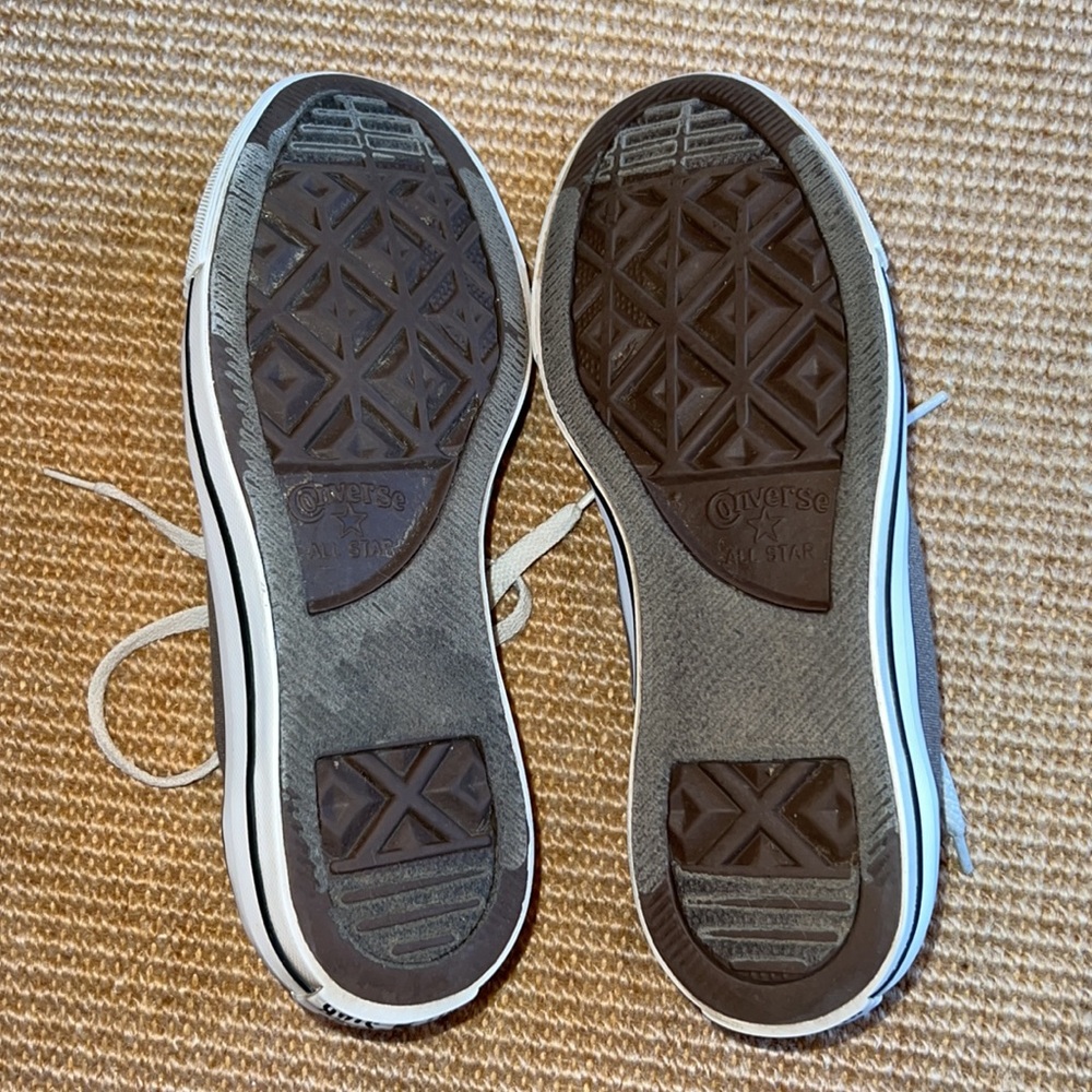 Converse All Star Gray  Sneakers Sz 7 - Picture 5 of 8